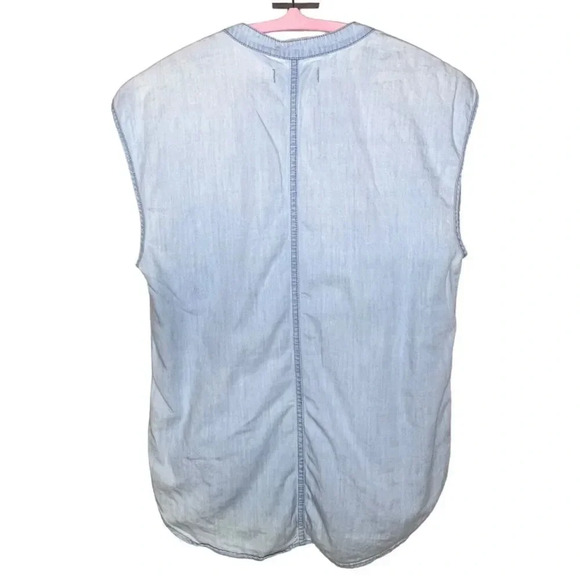 Madewell Oversized Denim Popover Top Sz. XXS - Picture 6 of 11